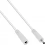 InLine DC extension cable, DC male/female 3.5x1.35mm, AWG 18, white 1m