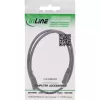 InLine DC extension cable, DC male/female 5.5x2.5mm, AWG 18, black 2m