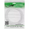 InLine DC extension cable, DC male/female 5.5x2.5mm, AWG 18, white 5m