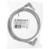 InLine Patch cable two side down angled, S/FTP (PiMf), Cat.6, 250MHz, PVC, copper, grey, 1.1m