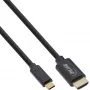 InLine USB display cable, USB-C male to HDMI male, 5m, 5 m, USB Type-C, HDMI, Male, Male, Straight