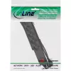 InLine Socket strip CEE 7/3, 6-way, overvoltage protection, switch, black