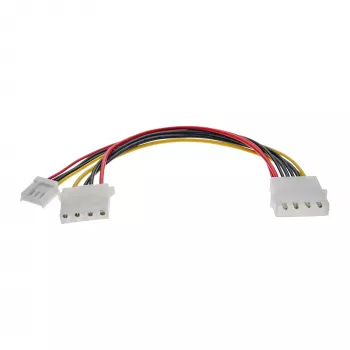 InLine Internal Power Y-Cable 1x 5.25 inch Molex / 1x 5.25 inch Molex + 1x 3.5 inch Floppy
