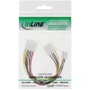 InLine Internal Power Y-Cable 1x 5.25 inch Molex / 1x 5.25 inch Molex + 1x 3.5 inch Floppy