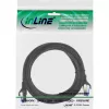 InLine Patch cable, Cat.6A, S/FTP, TPE flexible, black, 0.5m