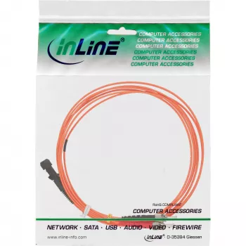 InLine Fiber Optical Duplex Cable MTRJ/ST 50/125µm OM2 2m