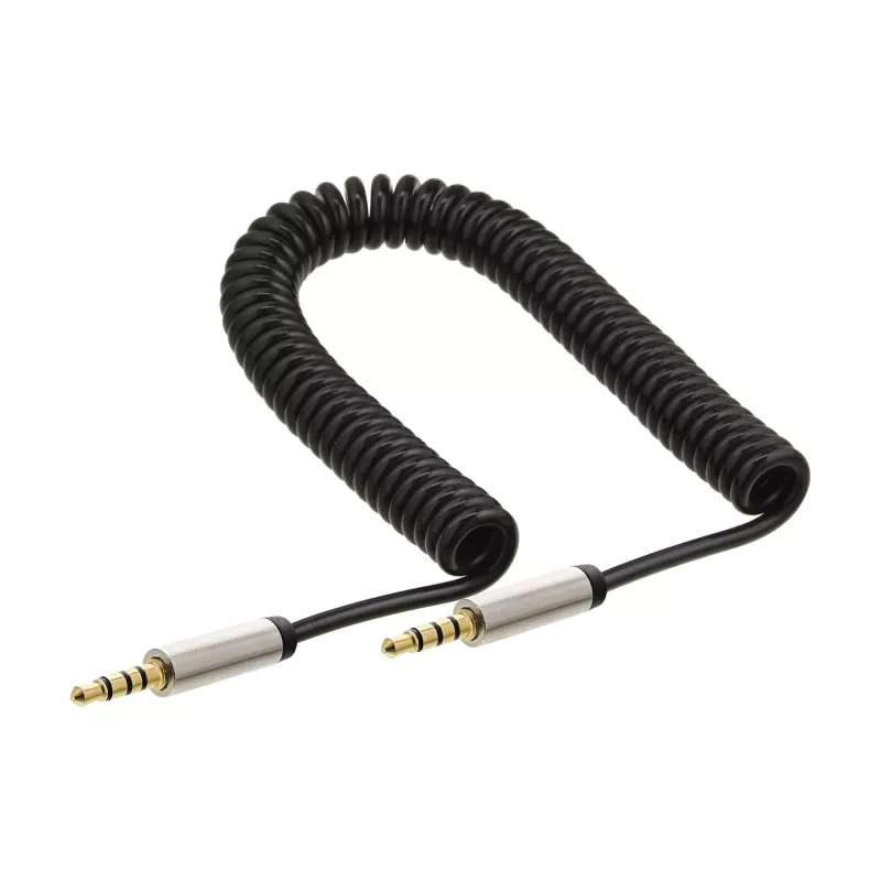 InLine Slim Audio Spiral Cable 3.5mm male / male 4-pin Stereo 0.5m