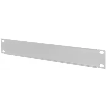Intellinet 10 inch Blank Panel, 1U Cover for Unused Space in 10 inch Cabinet, Metal, Grey