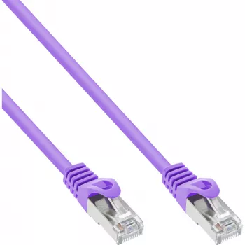 InLine Patch Cable SF/UTP Cat.5e purple 3m