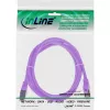 InLine Patch Cable SF/UTP Cat.5e purple 3m
