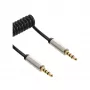 InLine Slim Audio Spiral Cable 3.5mm male / male 4-pin Stereo 1m
