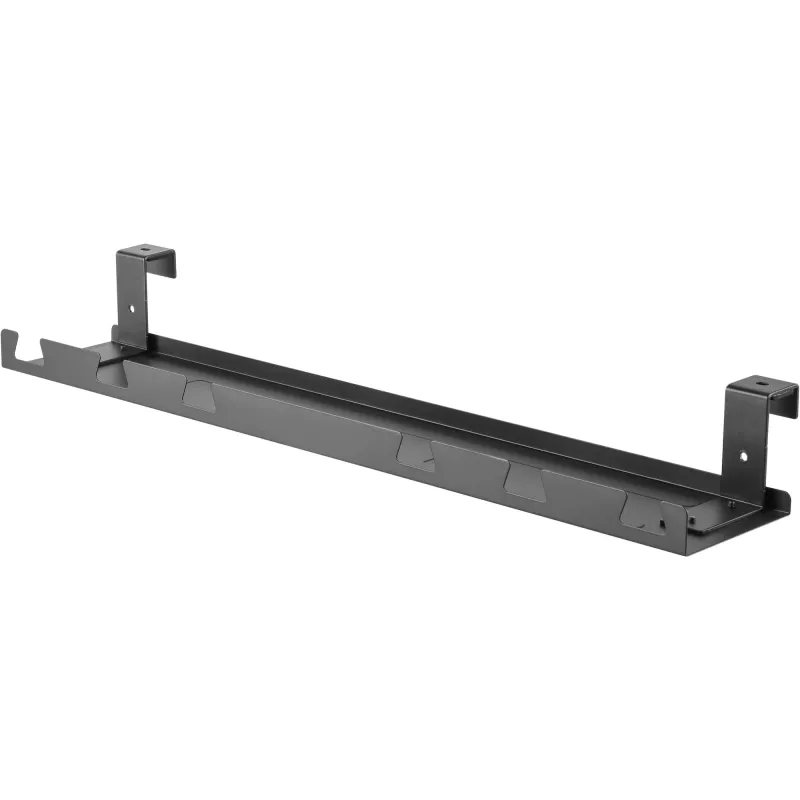 Cable guide/shelf for under-table mounting InLine 131×590×74 mm, black