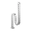 Cable duct InLine for height-adjustable tables, 4 chambers, grey, 68×36×42 mm