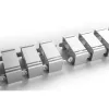 Cable duct InLine for height-adjustable tables, 4 chambers, grey, 68×36×42 mm