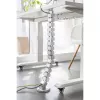 Cable duct InLine for height-adjustable tables, 4 chambers, grey, 68×36×42 mm
