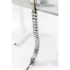 Cable duct InLine for height-adjustable tables, 4 chambers, grey, 68×36×42 mm