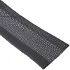 Cable conduit sleeve InLine 59993A — fabric hose with hook-and-loop fastener, 1 m × 25 mm, black