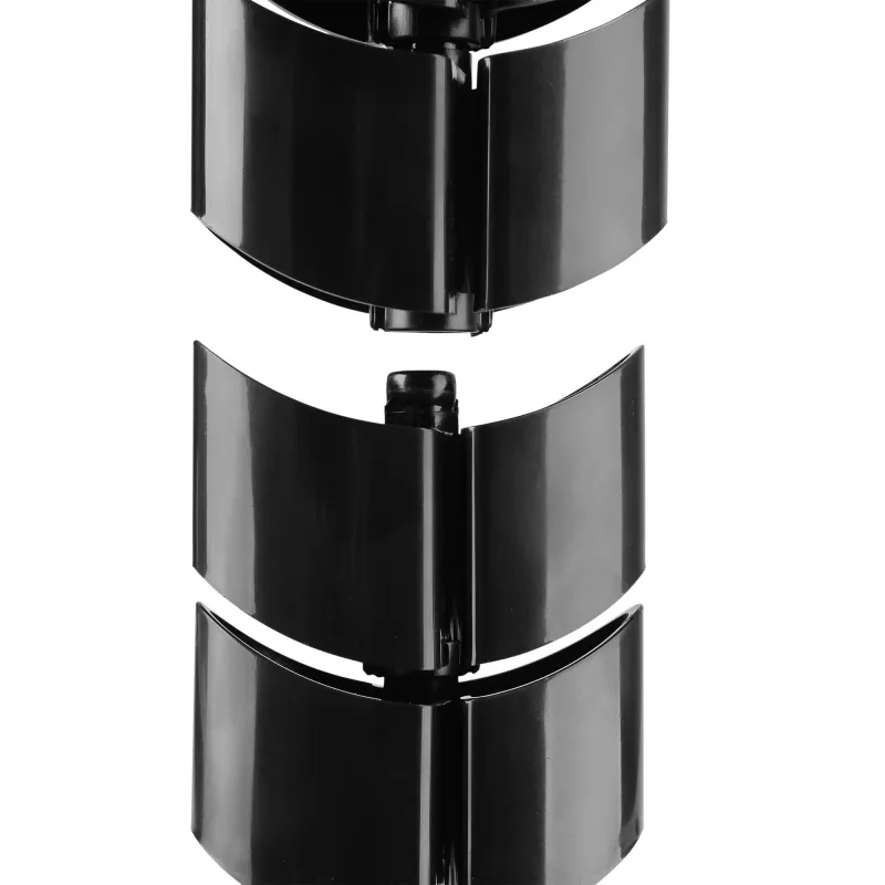 InLine Cable duct flexible, vertical for tables, 2 chambers, 0.80m black
