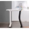 InLine Cable duct flexible, vertical for tables, 2 chambers, 0.80m black