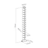 InLine Cable duct flexible, vertical for tables, 2 chambers, 0.80m black