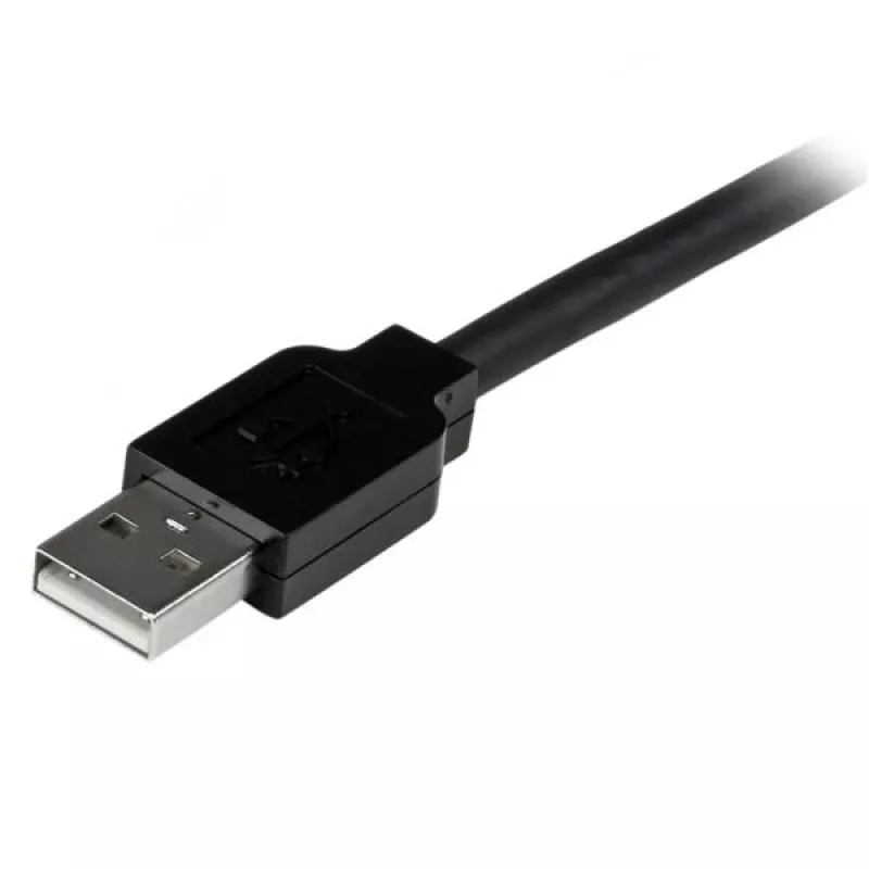 StarTech.com 5m USB 2.0 Active Extension Cable - M/F, 5 m, USB A, USB A, USB 2.0, Male/Female, Black