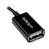 StarTech.com 5in Micro USB to USB OTG Host Adapter M/F, 0.127 m, Micro-USB B, USB A, USB 2.0, 0.48 Gbit/s, Black
