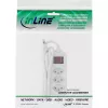 InLine Socket strip SWITZERLAND, 3-way, with switch, 1.5m, white