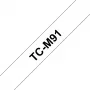 Labelling Tape Brother TCM91 9mm Black on Transparent