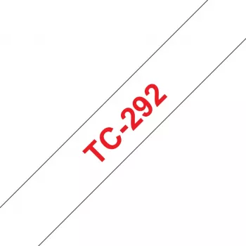Brother Labelling Tape 9mm, Red on white, TC, Black, Japan, 5 year(s), Brother