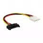 SATA Power Adapter Cable 15 Pin female / 4 Pin male 0.30m InLine 29669A