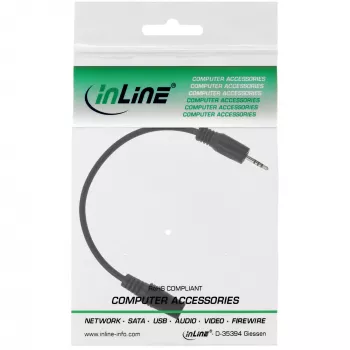 Audio Adapter Cable 4 Pin 2.5mm male / 4 Pin 3.5mm female 5m InLine 99308G