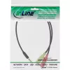InLine Audio Headset Adapter Cable 3.5mm male 4 Pin / 2x 3.5mm, black, 2m