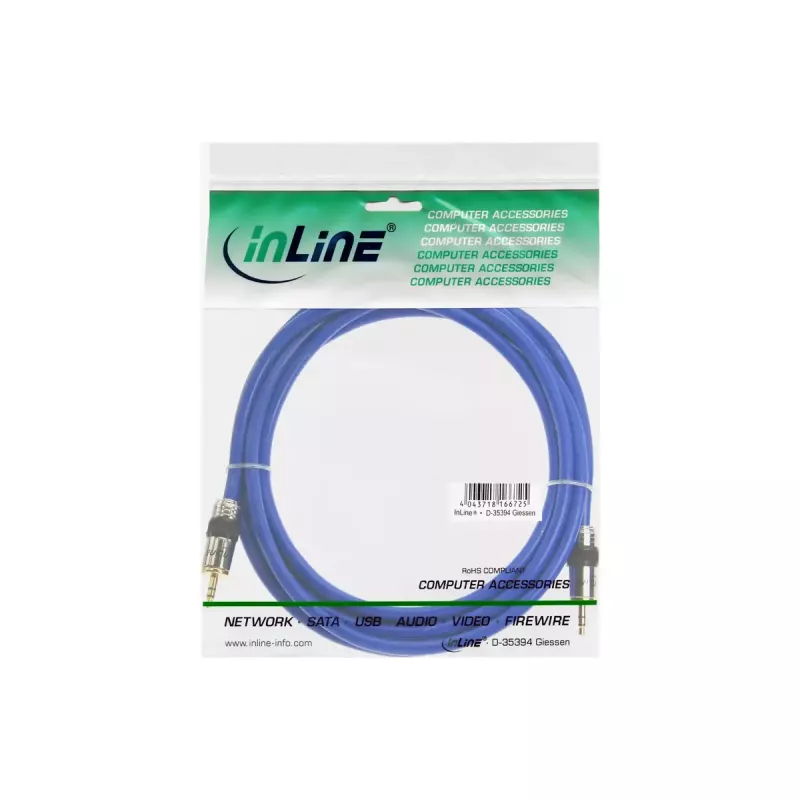 InLine Premium Audio Cable 3.5mm Stereo male / male 10m