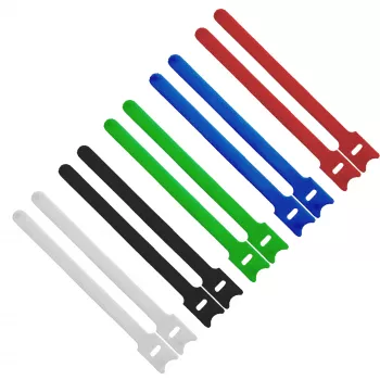 InLine Cable tie Straps hook-and-loop fastener 12x240mm 10 pcs. 5 Colors