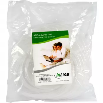 InLine Spiral Wrapping Band 10m nature 8mm, White, 8 mm, 155 g, 250 mm, 270 mm, 30 mm