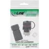 InLine Cat.6A coupling set, waterproof IP68, 2x RJ45 F/F, 1:1