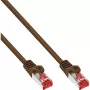 InLine Patch Cable S/FTP PiMF Cat.6 250MHz PVC copper brown 7.5m
