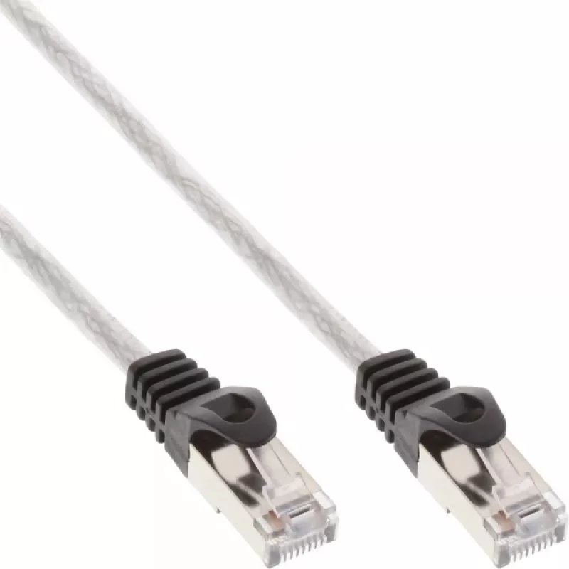 InLine Patch Cable SF/UTP Cat.5e transparent 7.5m, 7.5 m, Cat5e, SF/UTP (S-FTP), RJ-45, RJ-45, Transparent