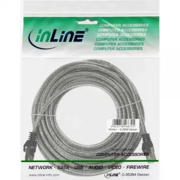 InLine Patch Cable SF/UTP Cat.5e transparent 7.5m, 7.5 m, Cat5e, SF/UTP (S-FTP), RJ-45, RJ-45, Transparent