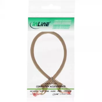 InLine Patch Cable S/FTP PiMF Cat.6 250MHz PVC copper brown 0.25m