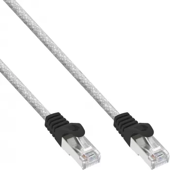 InLine Patch Cable SF/UTP Cat.5e transparent 15m