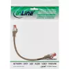 InLine Patch Cable S/FTP PiMF Cat.6 250MHz PVC copper brown 0.3m