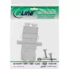 InLine Fiber Optical Adapter Metal Duplex LC/LC SM Ceramic Sleeve with Flange