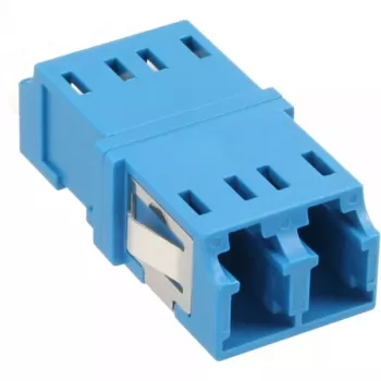 Fiber Optical Adapter Duplex LC/LC SM Ceramic Sleeve blue InLine 89989D