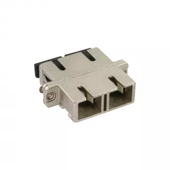 InLine Fiber Optical Metal Adapter Duplex SC/SC MM Ceramic Sleeve with Flange