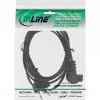 InLine power cable, Euro male / Euro8 male angled, black, 2m