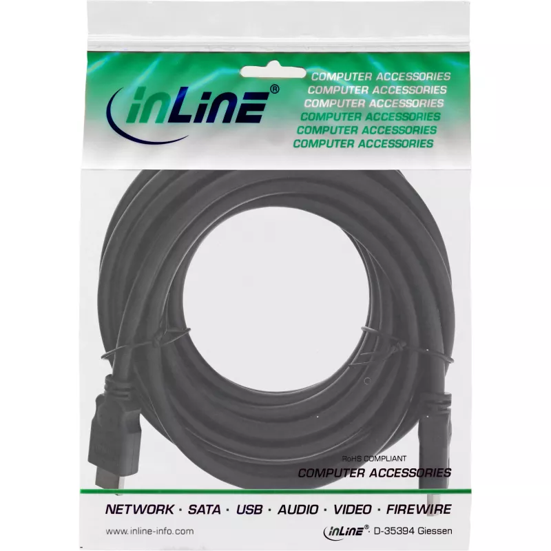 HDMI Cable High Speed male / male black 5m InLine 17605E