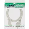InLine power cable, CEE 7/7 straight / 3pin IEC C13 male, grey, 1.5m