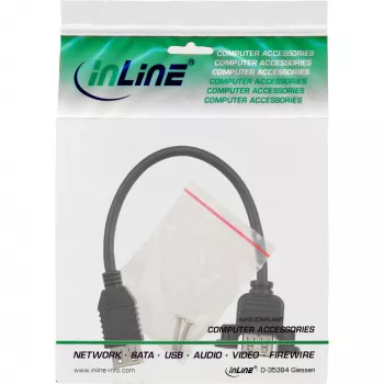 InLine USB 2.0 Adapter Cable Type A female / Chassis Connector Type A, 0.2m