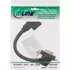 InLine DVI-I Adapter Cable 24+5 DVI female / female with flange 0.2m